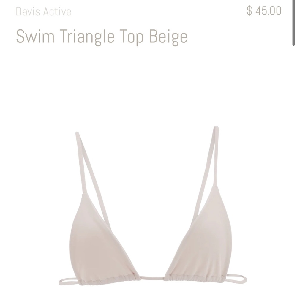 DAVIS ACTIVE Triangle Swim Top